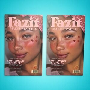 Bundle of two Fazit Strawberry Speckles Makeup Patches Limited Edition 6 Patches